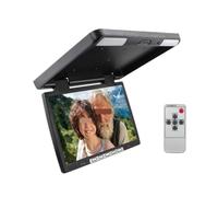 Monitor Da Tetto For Auto 15,4 Pollici Con Schermo LCD Ribaltabile, Display Multimediale For Montaggio A Soffitto Sul Facile Da Installare Per I Viaggi(Black)