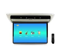 Monitor da tetto for auto 15,6 pollici, schermo HD 1080P, lettore MP5, IPS(Grey)