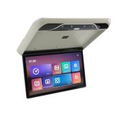 Monitor da tetto for auto 19 pollici, schermo IPS HD 1080P, ribaltabile, con luce ambientale a 16 colori, USB, TF, FM, Bluetooth(Grey)