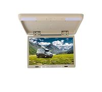 Monitor da tetto for auto 22 pollici Schermo ribaltabile in alto Multimedia Video Montaggio su a soffitto Display incorporato IR USB FM Viaggi in famiglia(19 inch beige MP5)