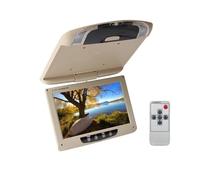 Monitor Da Tetto For Auto 9 Pollici Con Schermo LCD Ribaltabile, Display Multimediale For Montaggio A Soffitto Sul Facile Da Installare Per I Viaggi(Beige)
