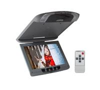 Monitor Da Tetto For Auto 9 Pollici Con Schermo LCD Ribaltabile, Display Multimediale For Montaggio A Soffitto Sul(Gray)