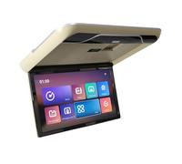 Monitor da tetto for auto con schermo digitale da 19 pollici, schermo LCD ribaltabile, supporto for soffitto multimediale video(Beige 19 inch)