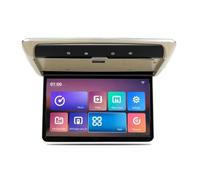 Monitor da tetto for auto da 13,3 pollici, schermo HD 1080P, schermo touch IPS, luce ambientale a 16 colori, SD FM(Beige)