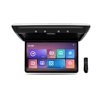 Monitor da tetto for auto da 15,6" 3G 32G, schermo IPS 8K ribaltabile con luce ambientale a 16 colori, ingresso SD FM AV Mirrorlink(Black)