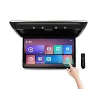 Monitor da tetto for auto da 15,6" con schermo IPS HD 1080P, ingresso video AV, telecomando(Black)