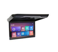 Monitor da tetto for auto da 19 pollici, schermo IPS HD 1080P, ribaltabile, con luce ambientale a 16 colori, USB, TF, FM, Bluetooth(Black)
