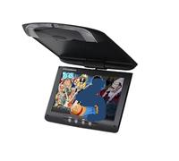 Monitor da tetto for auto da 9 pollici con schermo LCD ribaltabile, display multimediale for montaggio a soffitto sul tetto(Black)