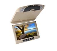 Monitor da tetto for auto da 9 pollici con schermo LCD ribaltabile, display multimediale for montaggio a soffitto sul tetto(Beige)
