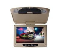 Monitor da tetto for auto da 9 pollici Schermo LCD digitale TFT Schermo ribaltabile Schermo multimediale for montaggio su tetto a soffitto Monitor del sedile posteriore(9 inch Beige)
