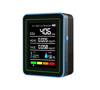 Monitor d'aria Contatore d'aria per interni rileva CO2 TVOC Formaldeide Umidità Temperatura Multifunzionale Home Air Test