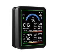 Monitor d'aria Misuratore di CO2 Rilevatori di anidride carbonica CO2 TVOC HCHO PM2.5 PM 1.0 PM10 Temperatura Umidità Monitor Aria Interno