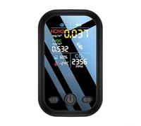 Monitor d'aria per interni con sensori ad alto semiconduttore per HCHO TVOC Rilevazione temperatura e umidità Display in tempo reale (nero)
