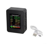 Monitor d'aria portatile multifunzionale progettato per un facile utilizzo ovunque tu vada (nero)