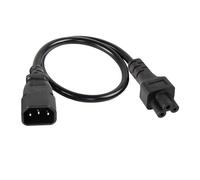 Monitor de televisión por computadora jsadzkj C14 a C5 IEC 320 cable de alimentación C14 macho a C5 cable de adaptación de alimentación femenina (0,6m / 2ft)
