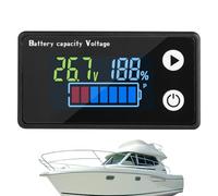 monitor della batteria Buzzer, monitor della batteria Buzzer per Golf Cart, impermeabile IP67 Battery Monitor, Motorcycle Battery Capacity Tester, LED Color Screen Motorcycle Battery