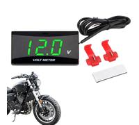 Monitor Della Batteria,Tester Elettrico - Misuratore di Tensione per Batteria di Motocicletta,Per Auto Moto Camion RV ATV Pickup Berlina Scooter Cruscotto Manubrio