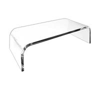 Monitor Della Colonna Montante Del Supporto | Supporto Per Monitor Acrilico | Temperato E Zampe In Metallo | Colonna Montante Desktop Trasparente Per Monitor Desktop, Schermo Del Computer