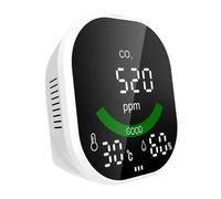 Monitor Della Qualità Aria 3 In 1 PPM CO2 Monitor Umidità Della Temperatura Sensore NDIR Analizzatore Aria 1600mah Monitoraggio In Tempo Reale 24 Ore Su 24 Facile Da Usare