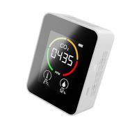 Monitor della qualità 'aria, Rilevatore di Radon LCD a Grande Schermo Monitor della qualità 'aria Interna con Sistema Intuitivo di Codifica a Colori per Serre, Produzione