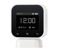 Monitor Della Qualità Del'aria Interna 4 In 1 Touchscreen Rilevatore Di Formaldeide HCHO TVOC Tester Temperatura Ricarica Tipo C Allarme Sonoro