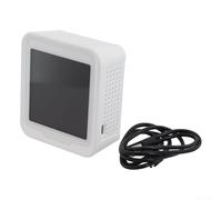 Monitor della qualità dell'aria 10 in 1 con TVOC PM2.5 PM10 AQI rilevazione in tempo reale grande schermo a colori e batteria da 2400 mAh per Home Office Indoor Air Pollution Meter (bianco)