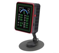Monitor della qualità dell'aria 18 in 1, rilevatore PM2.5/PM10/CO2/TVOC con display TFT da 2,8", tester di temperatura e umidità in tempo reale, archiviazione dati, ricaricabile tramite USB-C per casa