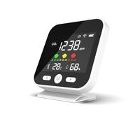 Monitor della qualità dell'aria, Monitor a qualità 'aria Misuratore di anidride carbonica CO2 Rilevatore di misurazione 'umidità a temperatura Tester a infrarossi NDIR per casa, hotel, ufficio, auto