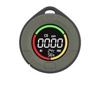 Monitor della qualità dell'aria, PTH-10D Mini rilevatore di monossido di carbonio Monitor portatile di qualità 'aria CO Schermo LED HD Ricarica USB for interni e viaggi per casa, hotel, ufficio, auto