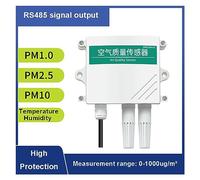 Monitor della qualità dell'aria, Sensore di qualità dell'aria Temperatura e umidità PM2.5PM10 Rilevatore gas inquinamento industriale Trasmettitore particelle polvere per la casa(5 in 1)