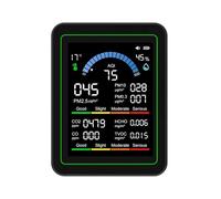 Monitor della qualità ' Misuratore CO2 TVOC HCHO PM2.5 PM 1.0 PM10 Rilevatori misurazione della temperatura e ' umidità Monitor della qualità ' per interni