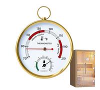 Monitor Della Temperatura - ABS In Acciaio | Misuratore Di Umidità 68-212F 120 G, Portatile Resistente Al Calore | Termometro E Igrometro Sauna