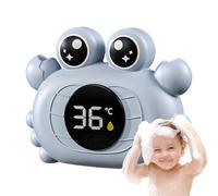 Monitor della temperatura della vasca da bagno, simpatico giocattolo galleggiante per vasca da bagno, monitor 'acqua per bambini, impermeabile, a forma di granchio e