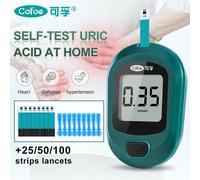 Monitor dell'acido uricico Cofoe con strisce reattive e lancette aghi per la misurazione dell'acido urico domestico del dispositivo tester dell'oca