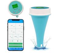 Monitor dell'Acqua for Piscina Bluetooth 6in1,Tester Digitale Galleggiante della Temperatura dell'Acqua,misuratore Intelligente Galleggiante Wireless Piscine,vasche idromassaggio e Centri Benessere