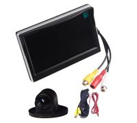 Monitor di assistenza al parcheggio per auto pieghevoli TFT LCD a colori da 5,0" S DC 12V con telecamera posteriore Telecamera Retrovisiva