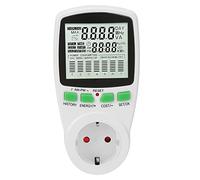 Monitor di energia Smart Power Meter Plug 0-16A Intelligente Utilizzo di Elettricità Monitor Casa Grigio Ufficio