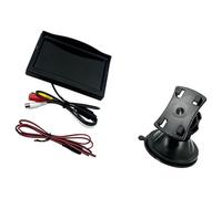 Monitor di parcheggio inverso display widescreen da 5 pollici, due ingressi video, formato NTSC, configurazione da 12 a 24 per