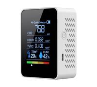 Monitor Di Qualità 'Aria, Tester Del Rivelatore Ai re - Home Tvoc Hcho Testers | Misuratore Di Sicurezza Preciso per Il Monitoraggio Del Biossido Di Carbonio in Tende E Camere in Crescita
