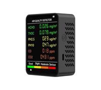 Monitor di qualità interna,Monitor portatile per spazi confinati puliti con allarmi AQI 7X,Portatile per PM2.5,PM Beep in tempo reale