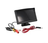 Monitor di retromarcia per auto da 5 pollici con kit telecamera posteriore con ingresso video AHD 720P e valutazione impermeabile IP67/IP68 per una migliore assistenza al parcheggio