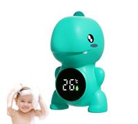Monitor di temperatura da bagno per - misuratore di dinosauro ABS 12 x 7 cm | Termometro ad acqua elettronico galleggiante con display tricolore, contatore da bagno per doccia sicuro per i