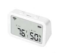 Monitor di temperatura e umidità connesso WiFi per case intelligenti, compatibile con l'ecosistema Tuya ()