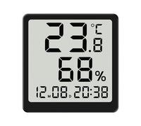 Monitor di Temperatura e Umidità,Misuratore di Temperatura Digitale Magnetico con Timer - Sensore di Umidità Digitale - per Casa Camera da Cucina Soggiorno Serra Garage Bagno Doccia