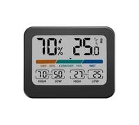 Monitor di umidità e temperatura, idrometro per interni | Igrometro digitale con display e colorato per la casa, il soggiorno, l'armadio e l'auto