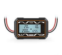Monitor digitale Ampere Watt Meter 200A 60V DC per analisi dell'energia solare batteria RC con LCD retroilluminato, filo isolato in silicone, Energy AH (150A)