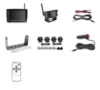 Monitor DVR Wireless AHD Ad Alta Definizione 1280x720 Per Camion, Registratore Di Backup Con Visione Notturna, Telecamera Wi-Fi Telecamera posteriore auto(1 cameras add 128GB)