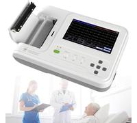 Monitor ECG A 12 Conduttori Portatile 7 Pollici LCD Touch Screen Digitale 6 Canali Elettrocardiografo ECG/Macchina ECG