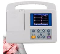 Monitor ECG, ECG digitale LCD professionale a 12 derivazioni e 3 canali con carta da stampa per la cura orale medica, i segni vitali,l'unità di terapia intensiva e la terapia intensiva cardiovascolare