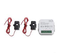 Monitor energetico cablato a due canali progettato per l'analisi del consumo in tempo reale tramite WiFi (bianco 2CT)